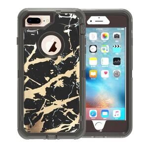 Marble Clear Heavy Duty Shockproof Transparent Case For iPhone 6/7/8